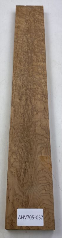 Neck Bird's Eye Maple, Caramel roasted, 720x106x24mm,  Unique Piece #057